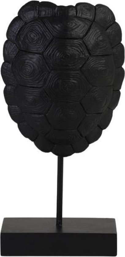 Ornament Turtle Zwart - Ø13 x H26,5 cm