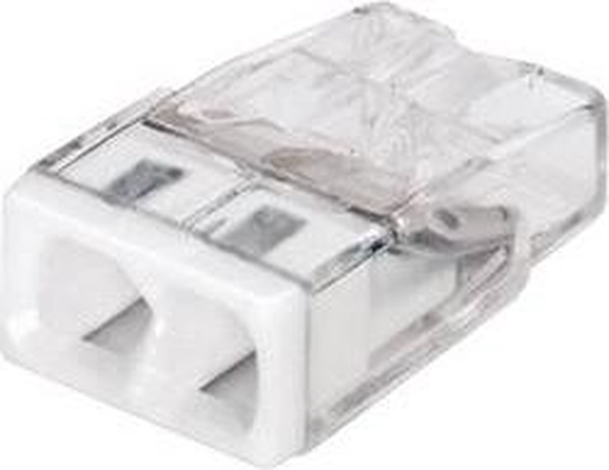 WAGO 2V lasklem mini 2x0.5-2.5 - 40 stuks op blister