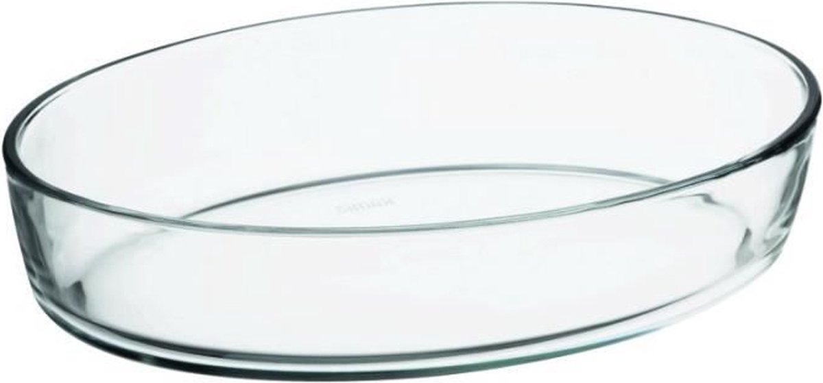 FINLANDEK Ovale glazen schaal - 28x19 cm