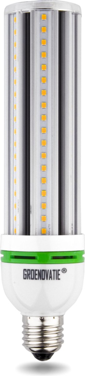 Groenovatie LED Corn/Mais Lamp E27 Fitting - 20W - 216x47 mm - Warm Wit