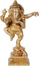 Messing(Brons) Ganesha Beeldje (6.4 x 6.4 x 15.2 CM)