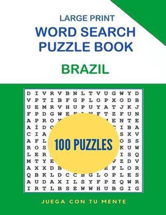 Country Word Search- Brazil Word Search Puzzle Book, Juega Con Tu Mente ...