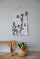 Wandkleed van 100% Katoen - Wanddoek Plamtrees (90x60) | BALI. LIFESTYLE