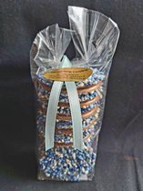 Candela Chocolade Flikken blauw - 250 gram - geboorte - muisjes