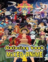 Mixed Anime Coloring Book