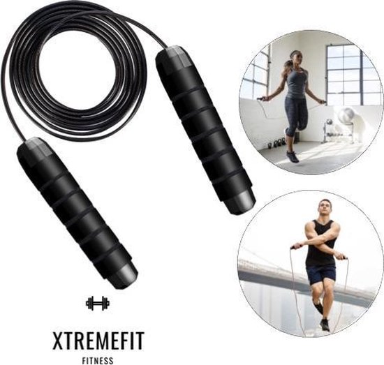 Corde à sauter réglable professionnelle XTREMEFIT® - Fitness - Boxe -  Sports 