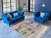 Aledin Carpets Orai - Vintage Vloerkleed 160x230 cm - Laagpolig - Meerkleurig - Tapijten woonkamer