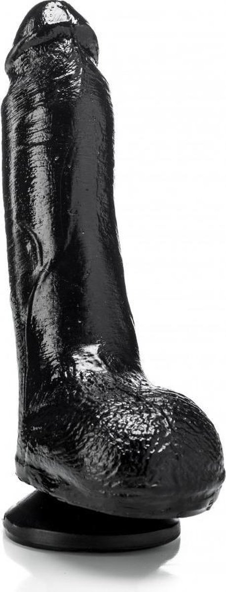 Goedkoopste XXLTOYS - Erwan - Dildo - Inbrenglengte 18 X 5 cm - Black - Uniek Design Realistische Dildo – Stevige Dildo – voor Diehards only - Made in Europe