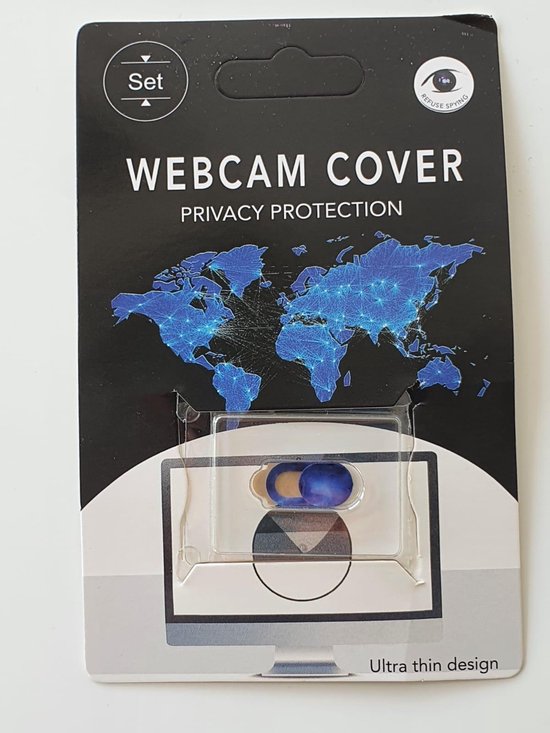 Universeel Ultra Dun Webcam Cover - Privacy Schuifje - Webcam Slide - Webcam Shutter - Privacy Protection Slider - Geschikt voor Macbook, Laptop, Tablet, Smartphone - Blauw - Merkloos