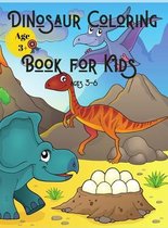 Dinosaur Coloring Book for Kids Ages 3-6