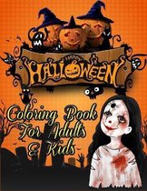 Happy Halloween Coloring Book for adults & Kids