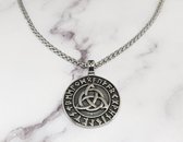 Mei's | Viking The Trinity ketting | mannen ketting / sieraad Viking / Viking ketting | Stainless Steel / 316L Roestvrij Staal / Chirurgisch Staal | Triquetra / Trinity knoop / 50