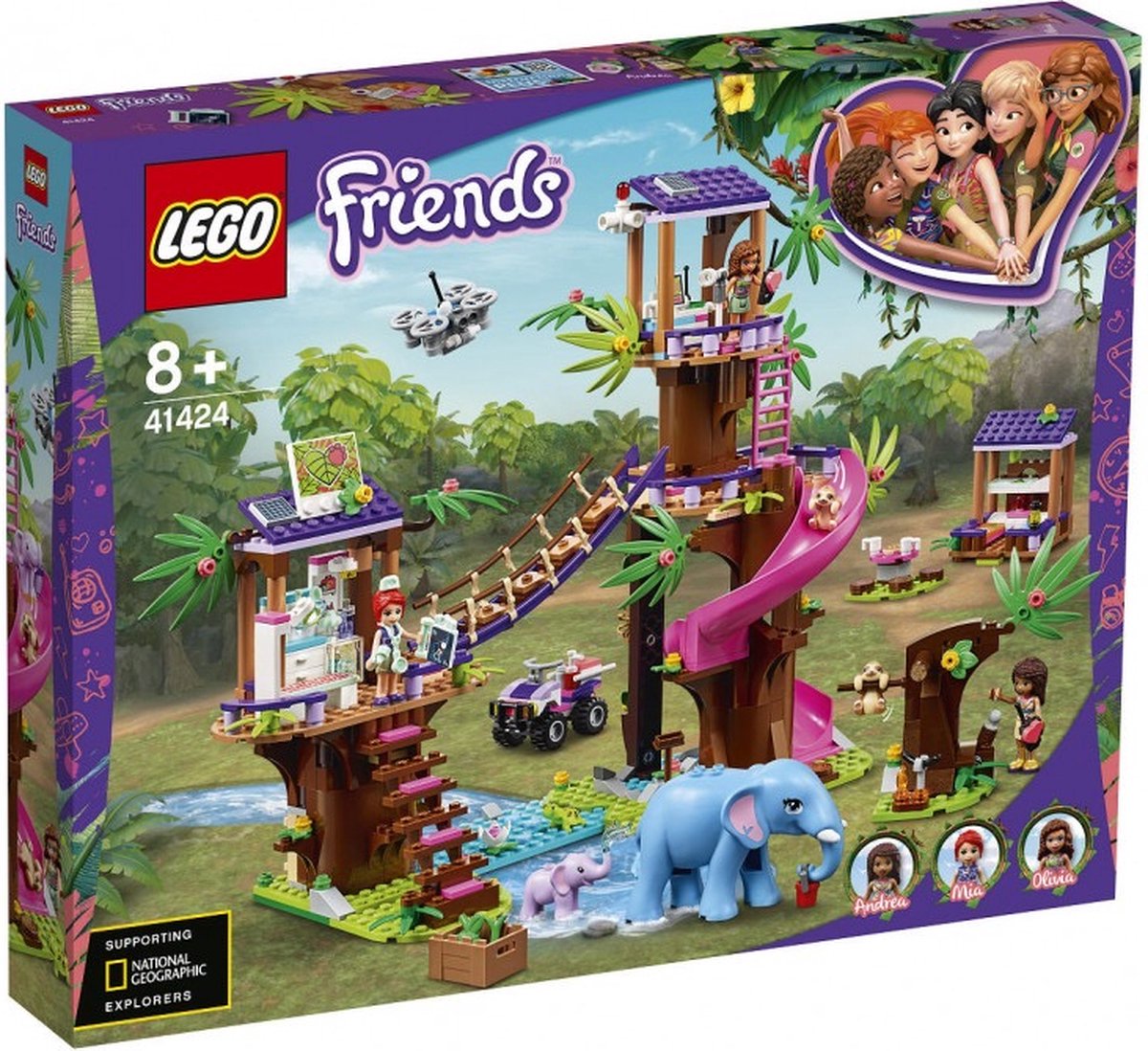 LEGO Friends Jungle Reddingsbasis - 41424 - LEGO
