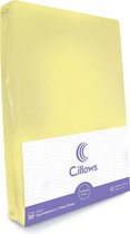 Cillows Premium Jersey Hoeslaken voor Kinderen - 70x160 cm - (tot 20 cm hoogte) - Citroen