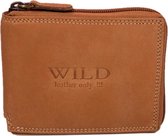 Wild Leather Only !!! Portemonnee Heren  Hunter Leder Camel  (WHRS-034-40)