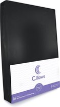 Cillows Premium Jersey Hoeslaken voor Kinderen - 70x160 cm - (tot 20 cm hoogte) - Zwart