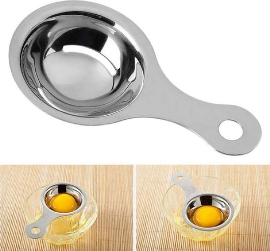 Premium Eischeider - Eiersplitser - Ei Scheider - Ei Splitser - Ei Splitter - RVS - ø 6 cm