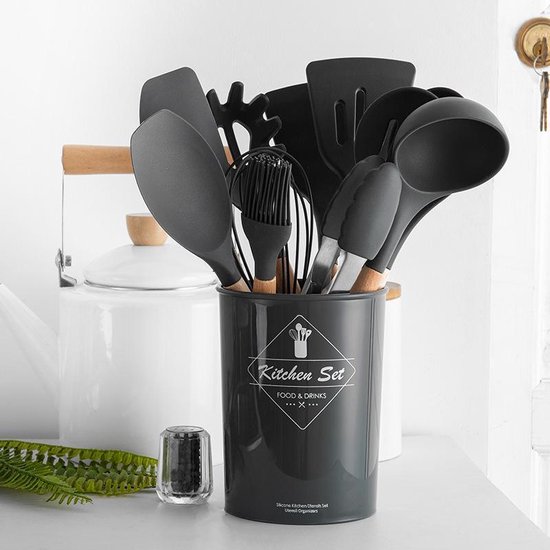 Perfekte Qualität Silikon Küchen utensilien Set Leicht zu reinigen Antihaft Koch Perfekte Qualität Silikon Küchen utensilien Set Leicht zu reinigen Antihaft Koch