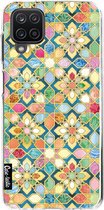 Casetastic Samsung Galaxy A12 (2021) Hoesje - Softcover Hoesje met Design - Gilded Moroccan Mosaic Tiles Print