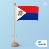 Tafelvlag Sint Maarten 10x15cm | met standaard