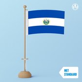 Tafelvlag El Salvador 10x15cm | met standaard