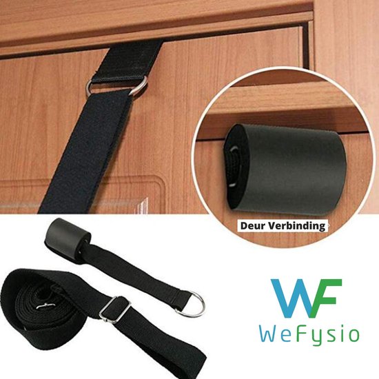 Leg Stretcher Touw, Benen rekken & strekken ,Lenigheid, Mediteren, Dans, Ballet, Inclusief Deurklem, Rood van Avento — afbeelding 4