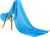 Emilie Scarves omslagdoek sjaal Lang Satijn - hemels blauw - 200*70CM