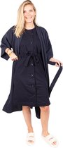 Tjar kimono - donkerblauw - maat M - kleding - unisex - badjas