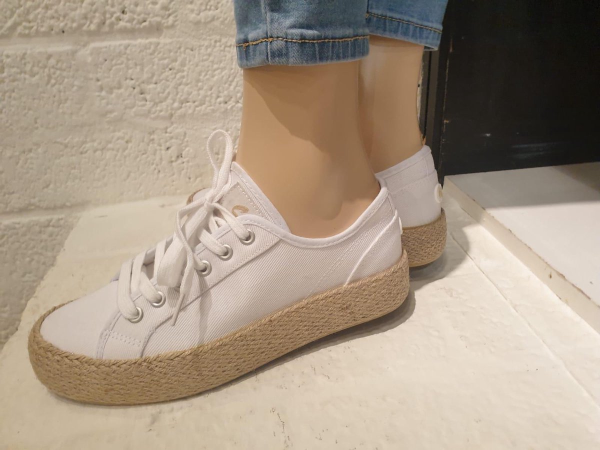 Super Cracks Sneakers Canvas Wit maat 37 | bol.com