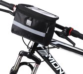 Guidon pour sacoche de vélo avec support pour smartphone / téléphone portable - Sacoche pour guidon de vélo étanche