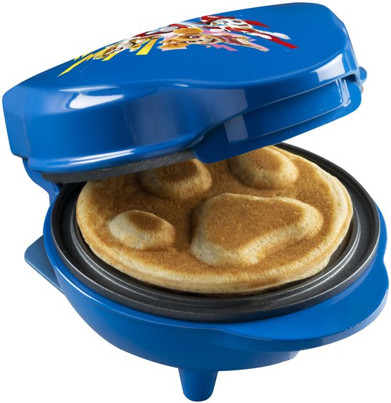 Bestron APP500B wafelijzer – Paw Patrol hondenpoot – blauw