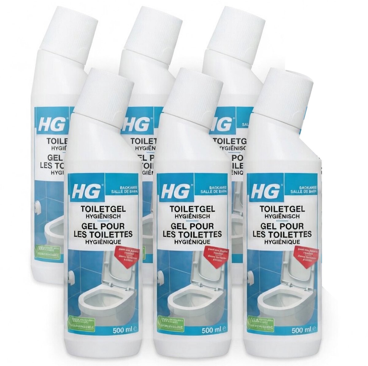 HG Toiletgel Hygiënisch - 6 stuks