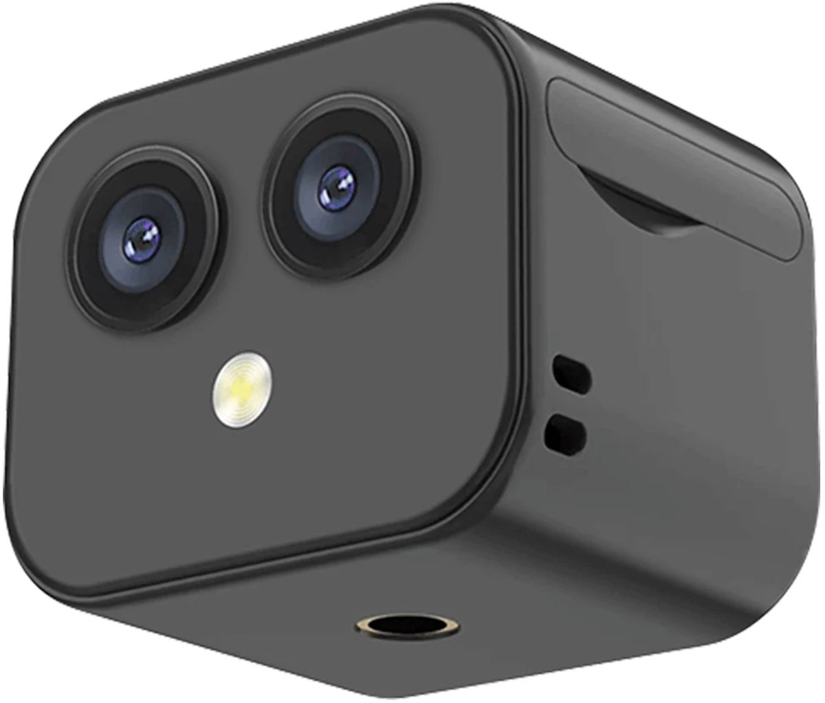 Noeá Slimme videocamera - 4K HD-monitorcamera - Nachtzicht - Beveiligingsbewakingscamera - USB oplaadbaar - binnen en buiten - Zwart