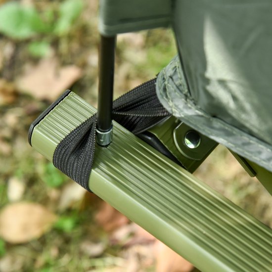 REDOM - Campingbed Met Koepeltent - Inclusief Luchtmatras Met Voetpomp En Deken - Oxford Stof - Groen van Merkloos — afbeelding 4
