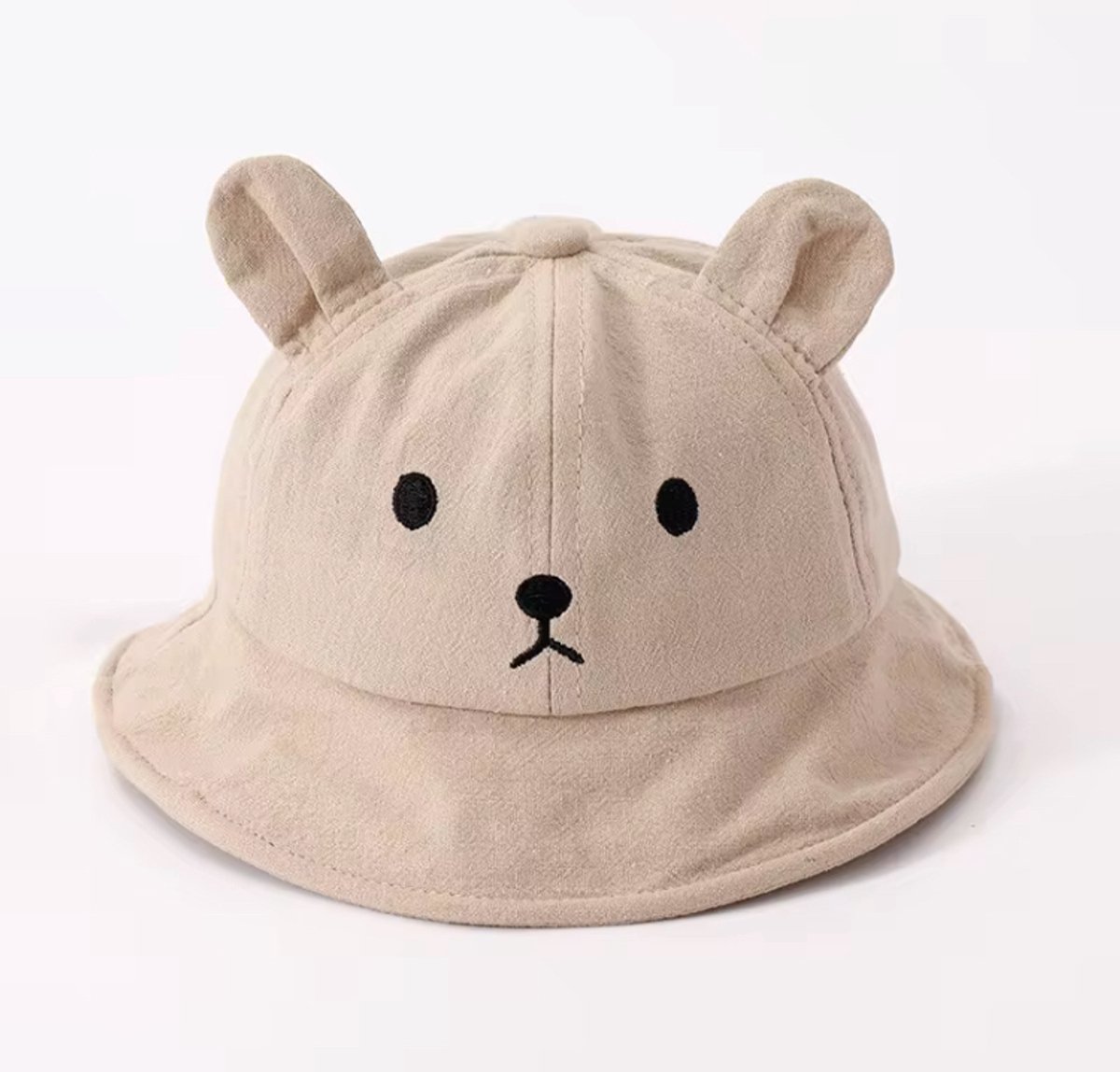 Il Bambini - Zonnehoedje katoen - Baby Hoedje - Buckethat - Beer - 6 tot 36 maanden - Bruin