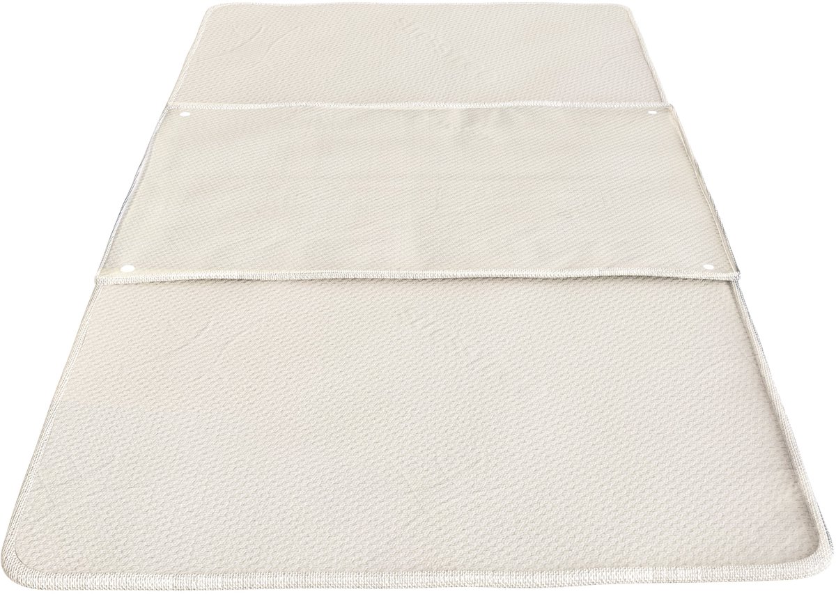 The White Stone Set van 3 Absorberende Bedpads 180x75 cm Waterdicht en Herbruikbaar | Wasbaar, Absorberend, met Bevestigingsclips | Ideaal voor Continu Hygiënisch Vervangingsgebruik