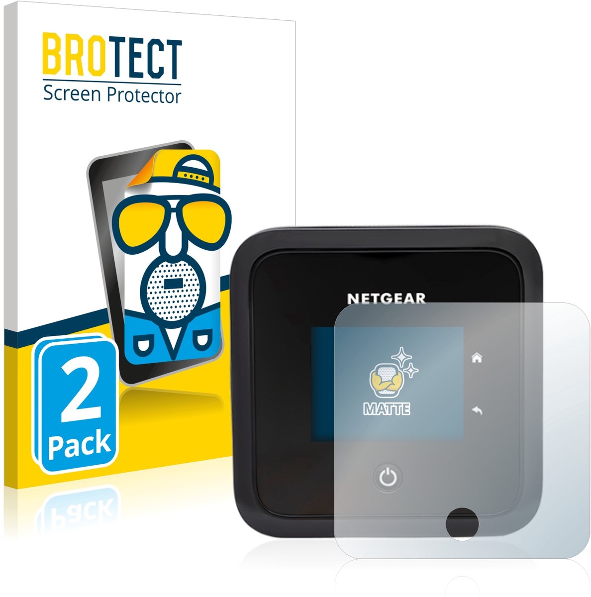 BROTECT - Screenprotector voor Netgear Nighthawk M5 - Folie Beschermfolie matte 2 Stuks