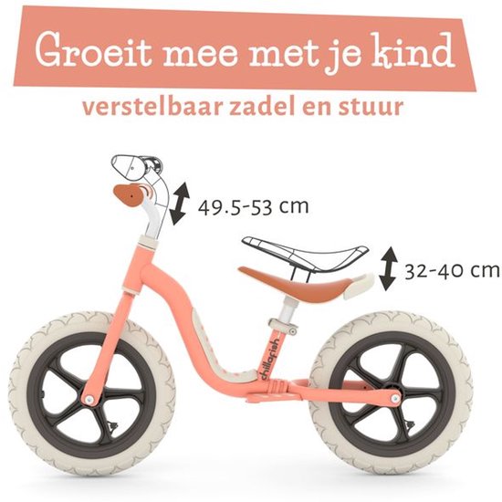 Loopfiets Handvat Chillafish Loopfiets 2 jaar - Lichtgewicht met verstelbaar zadel en ...