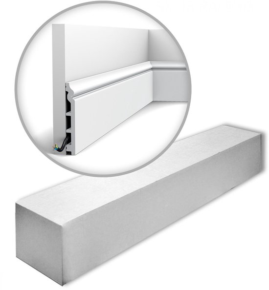 Foto: Orac decor sx118 ral9003 box luxxus contour 1 carton 14 pi ces plinthes moulures decoratives 28 m