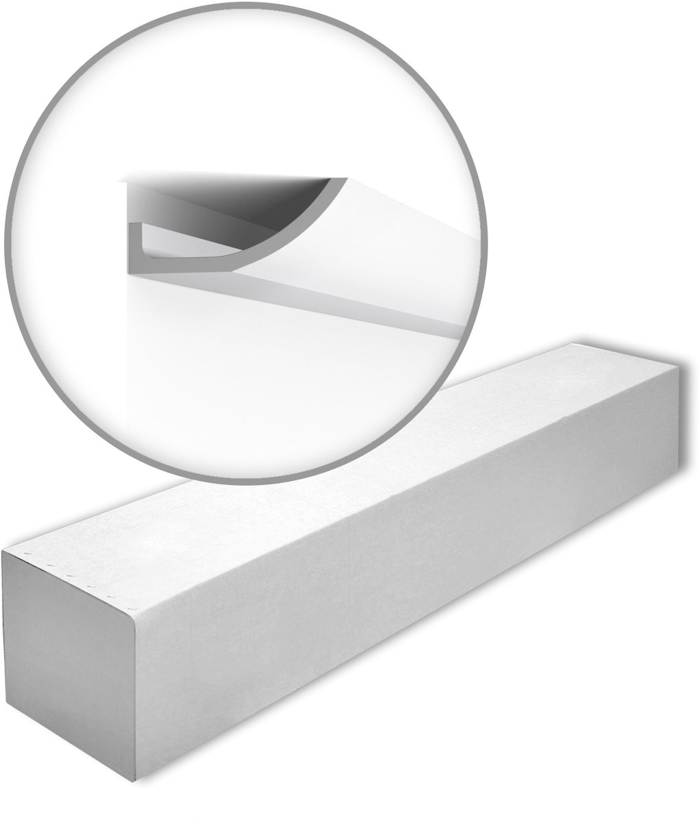 NMC WT4-box WALLSTYL Noel Marquet 1 doos 4 stukken Kroonlijst Indirecte verlichting tijdeloos klassieke stijl wit | 8 m