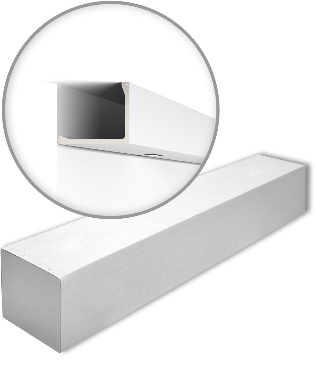NMC L2-box ARSTYL Noel Marquet 1 doos 3 stukken Afdeklijst Lijstwerk modern design wit | 6 m