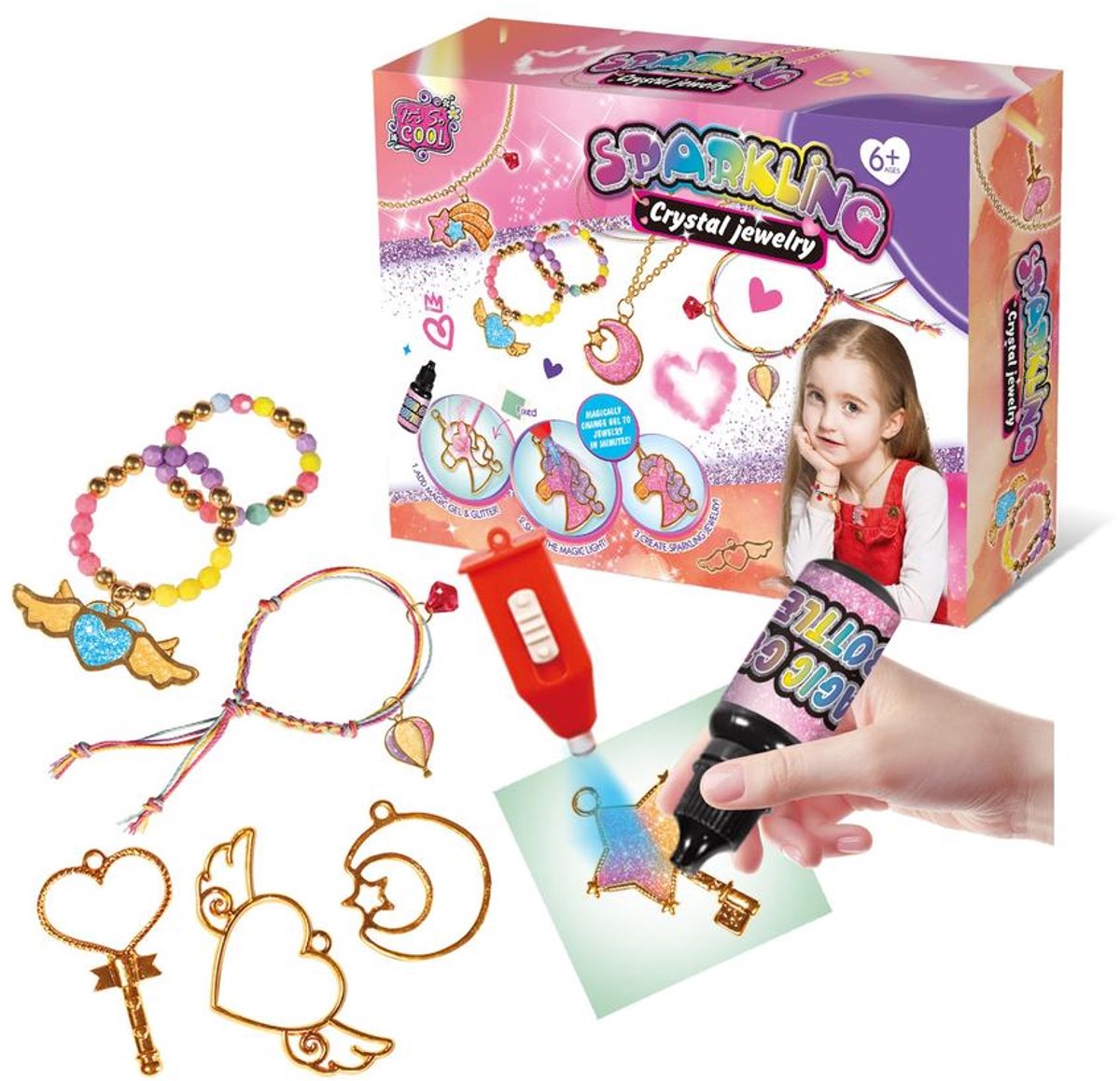 OLFed Sparkling Crystal Jewelry - Creatieve Sieradenset - 6+ - Met Kralen en Charms