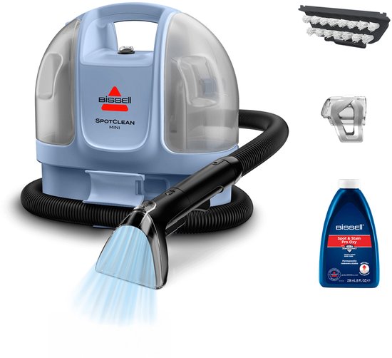 BISSELL SpotClean Mini Draagbare Vlekkenreiniger - Tapijtreiniger voor Bank, Auto & Matras - Carpet Cleaner Apparaat met Snoer - Compact & Krachtige Reiniging - Ultra Lichtgewicht Reinigingsmachine - Zetelreiniger - 4103N