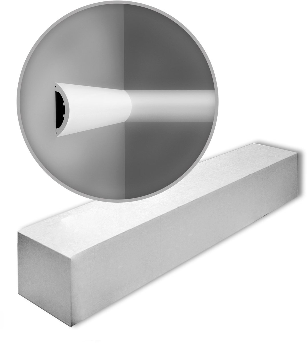 1 doos 12 Designer Wandlijsten Origineel Orac Decor P3070 Radius Ulf Moritz LUXXUS Plafondlijsten Sierlijsten Lijstwerk 24 m