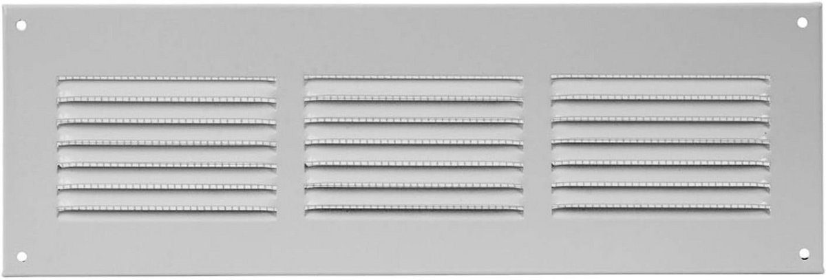 Ventilatierooster Met Insectenbescherming - 300 mm x 100 mm Wit