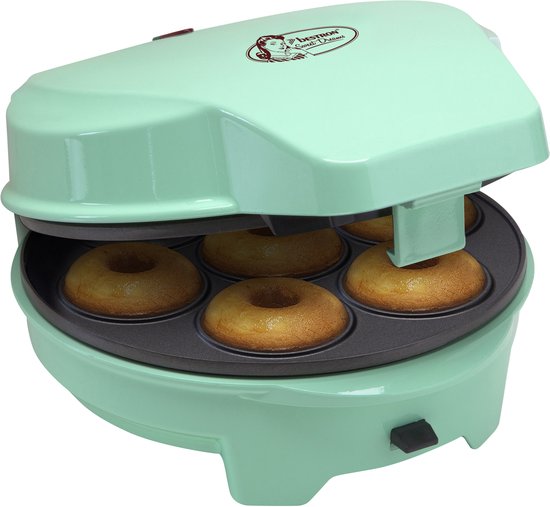 Bestron Cakemaker 3-in-1 - ASW238 - Donut-, hartenwafels en cakepopmaker - 700W - Mint — afbeelding 2