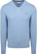 McGregor Trui Merinowol V-Hals Ice Blauw - Maat S - Heren - Pullovers