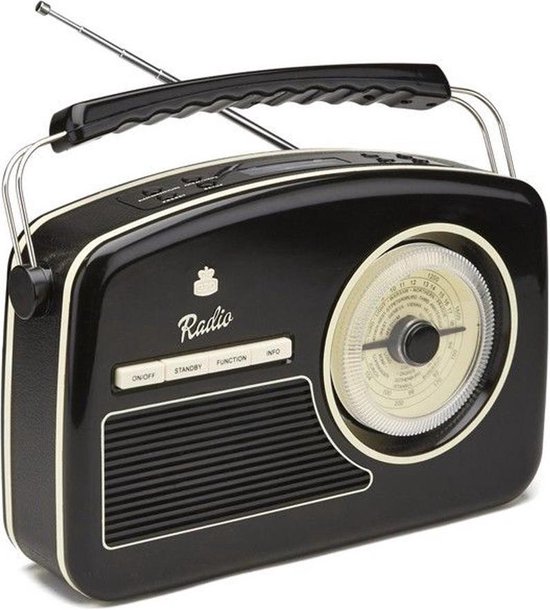 GPO RYDELLDABBLA - Trendy radio Rydell, jaren '50, DAB+, zwart | bol.com