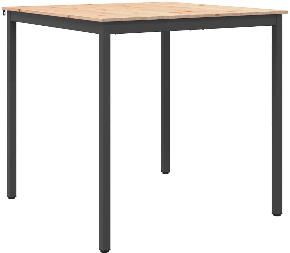 vidaXL Bartafel - 110 - x - 110 - x - 105 - cm - Massief - grenenhout - Naturel - Vierkant