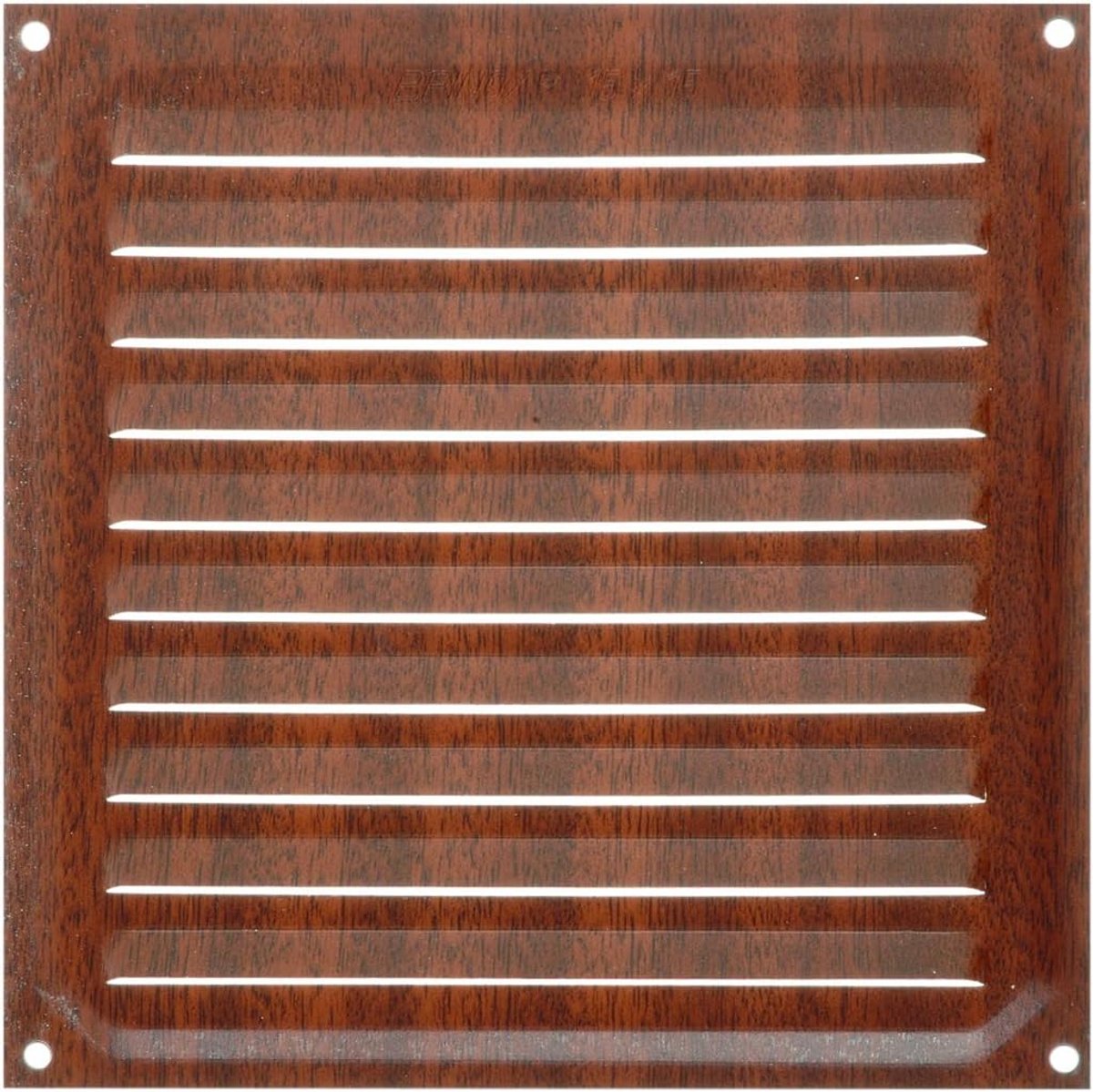 Ventilatierooster 15 x 15 cm - Donker Hout